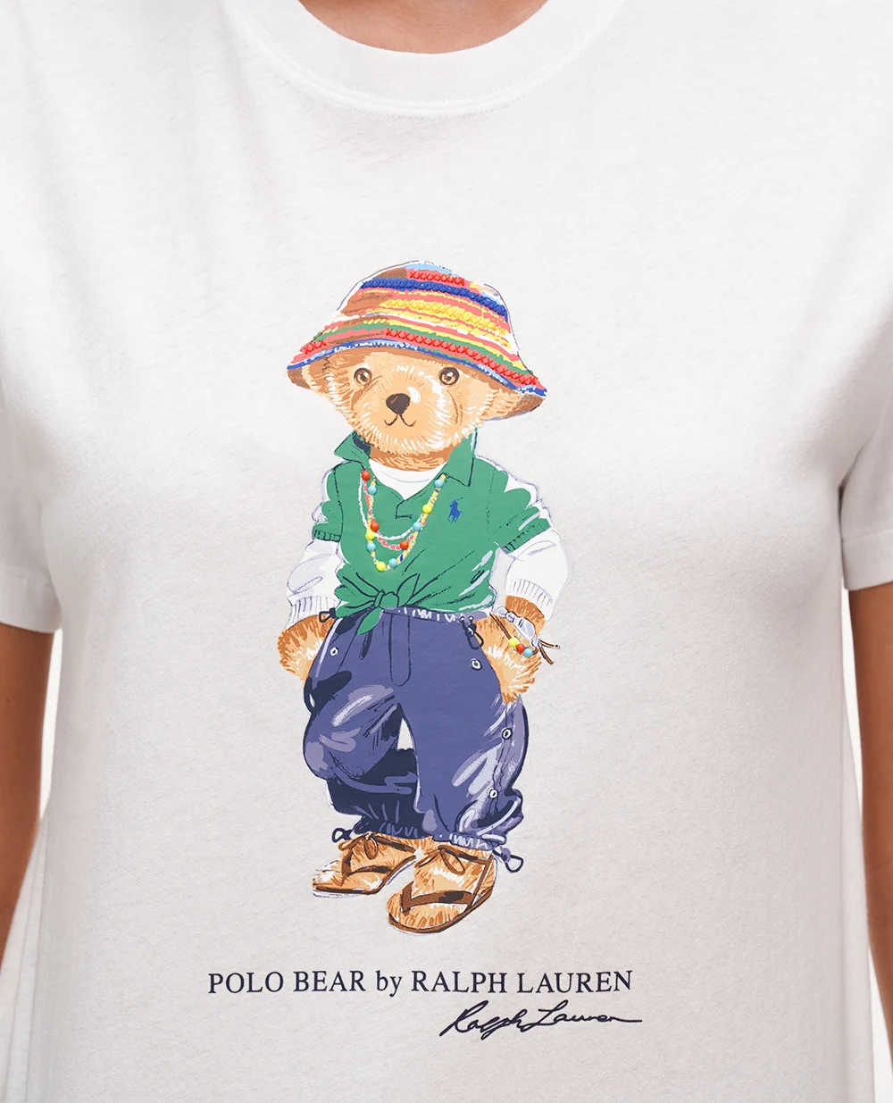 Футболка Polo Bear Polo Ralph Lauren 211935615001, белый цвет • Купить в интернет-магазине Kameron