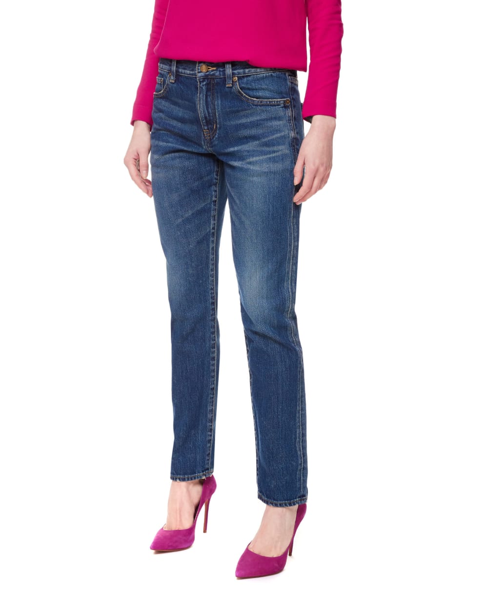 Джинсы Saint Laurent 614451-Y20PA, синий цвет • Купить в интернет-магазине Kameron