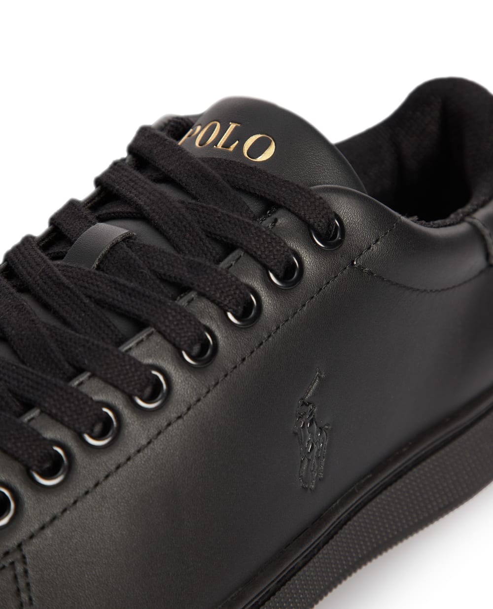 Кожаные сникеры Polo Ralph Lauren 816882553006, черный цвет • Купить в интернет-магазине Kameron