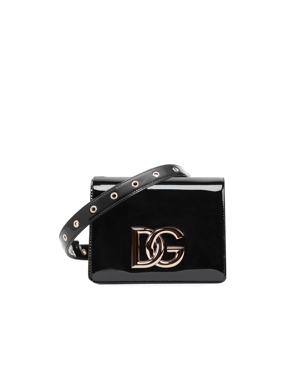 Кожаная сумка Millennials Dolce&Gabbana BB7037-AQ272, черный цвет • Купить в интернет-магазине Kameron