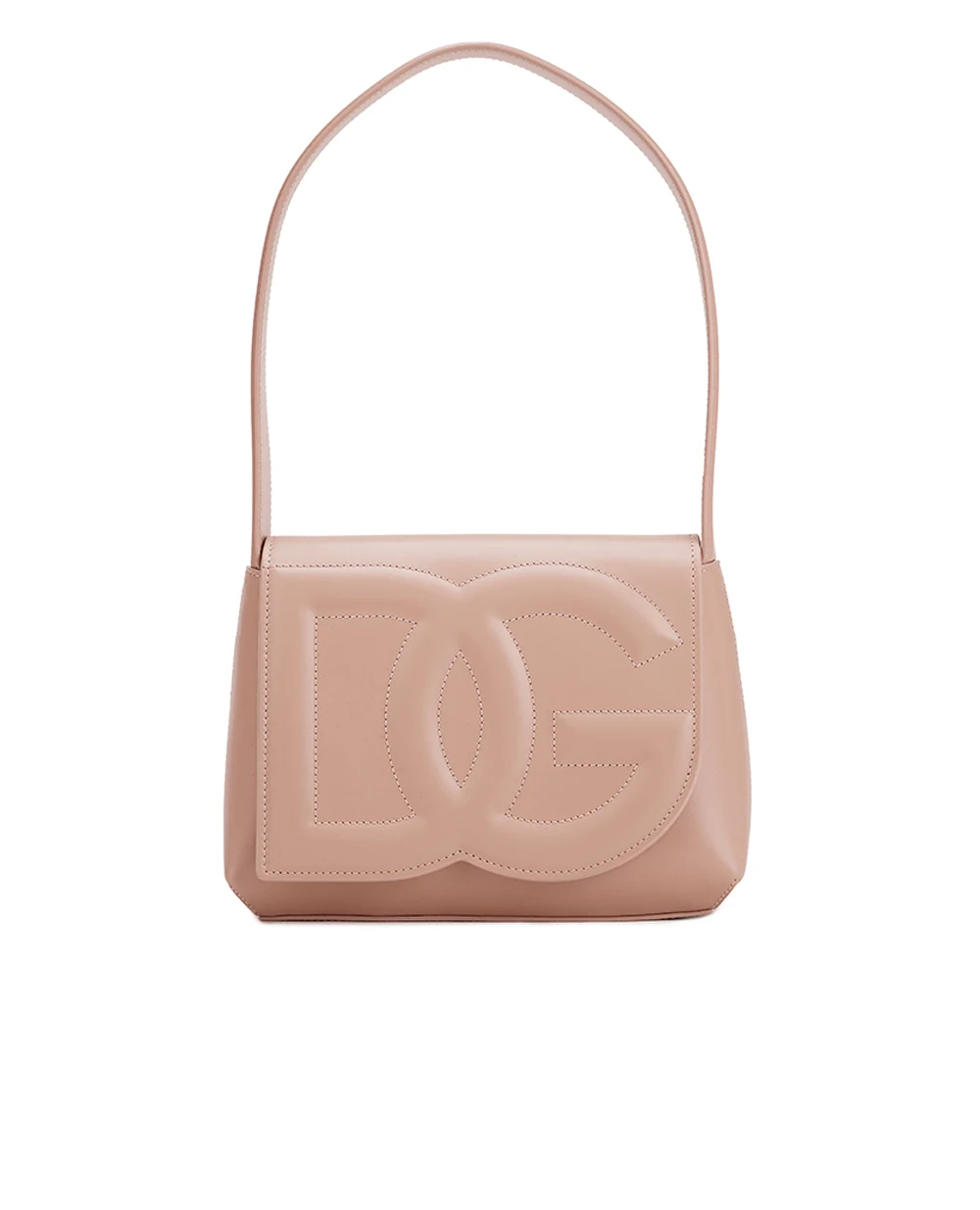 Шкіряна сумка DG Logo Dolce&Gabbana BB7516-AW576, пудровий колір • Купити в інтернет-магазині Kameron