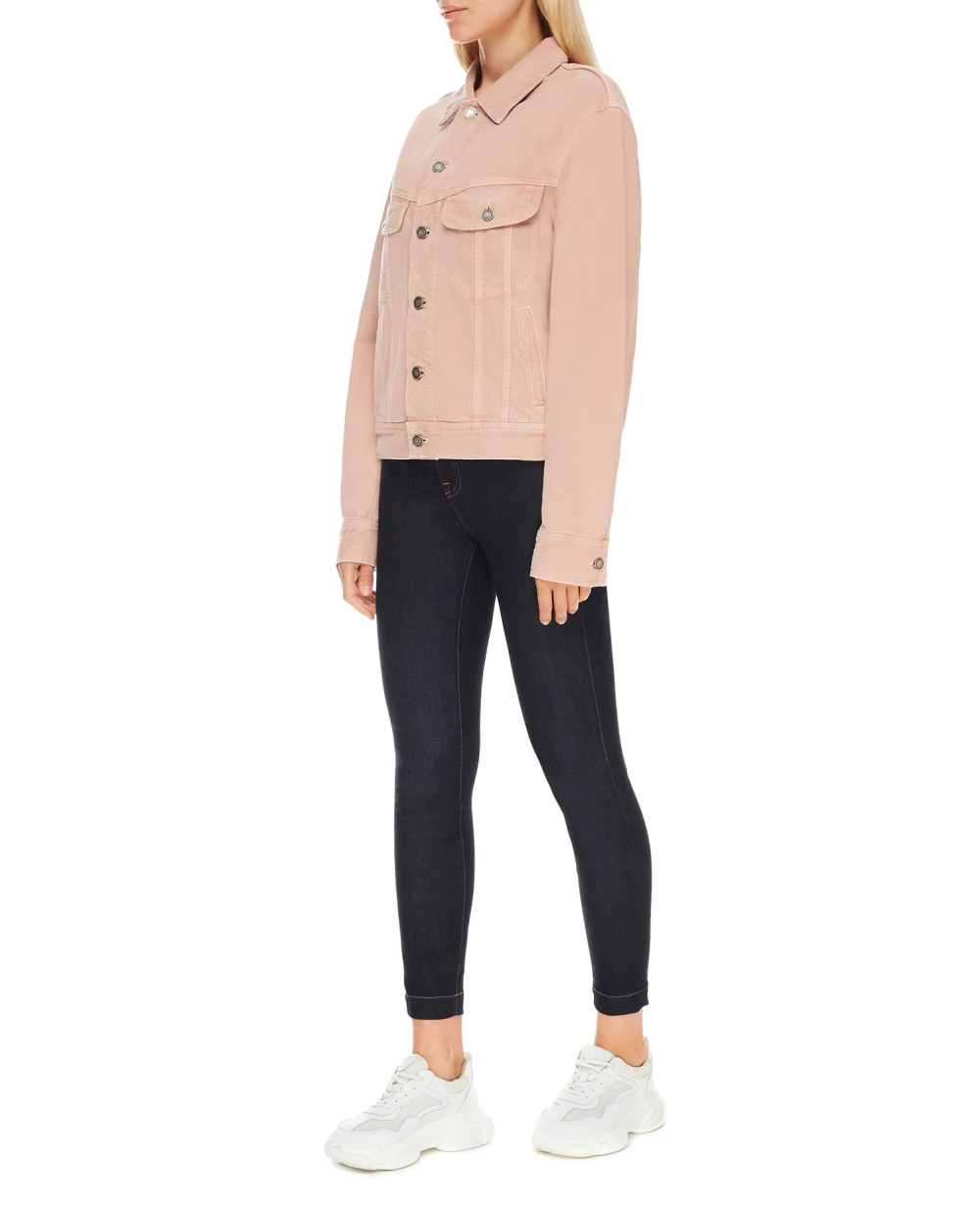 Джинсовая куртка Saint Laurent 640337-Y23NM, розовый цвет • Купить в интернет-магазине Kameron