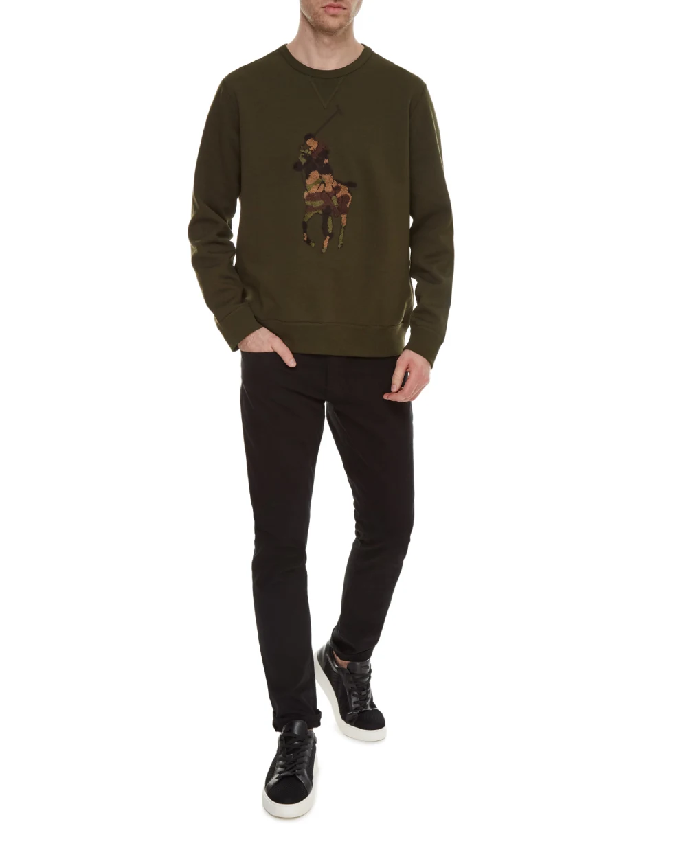 Свитшот Polo Ralph Lauren 710766862019, зеленый цвет • Купить в интернет-магазине Kameron