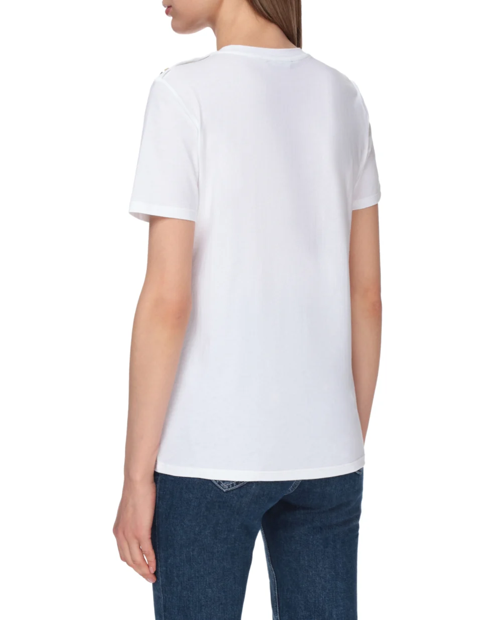 Футболка Balmain VF11350B001, белый цвет • Купить в интернет-магазине Kameron