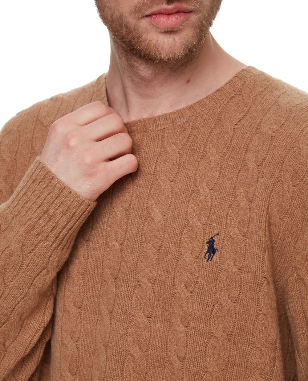 Шерстяной свитер Polo Ralph Lauren 710719546010, коричневый цвет • Купить в интернет-магазине Kameron