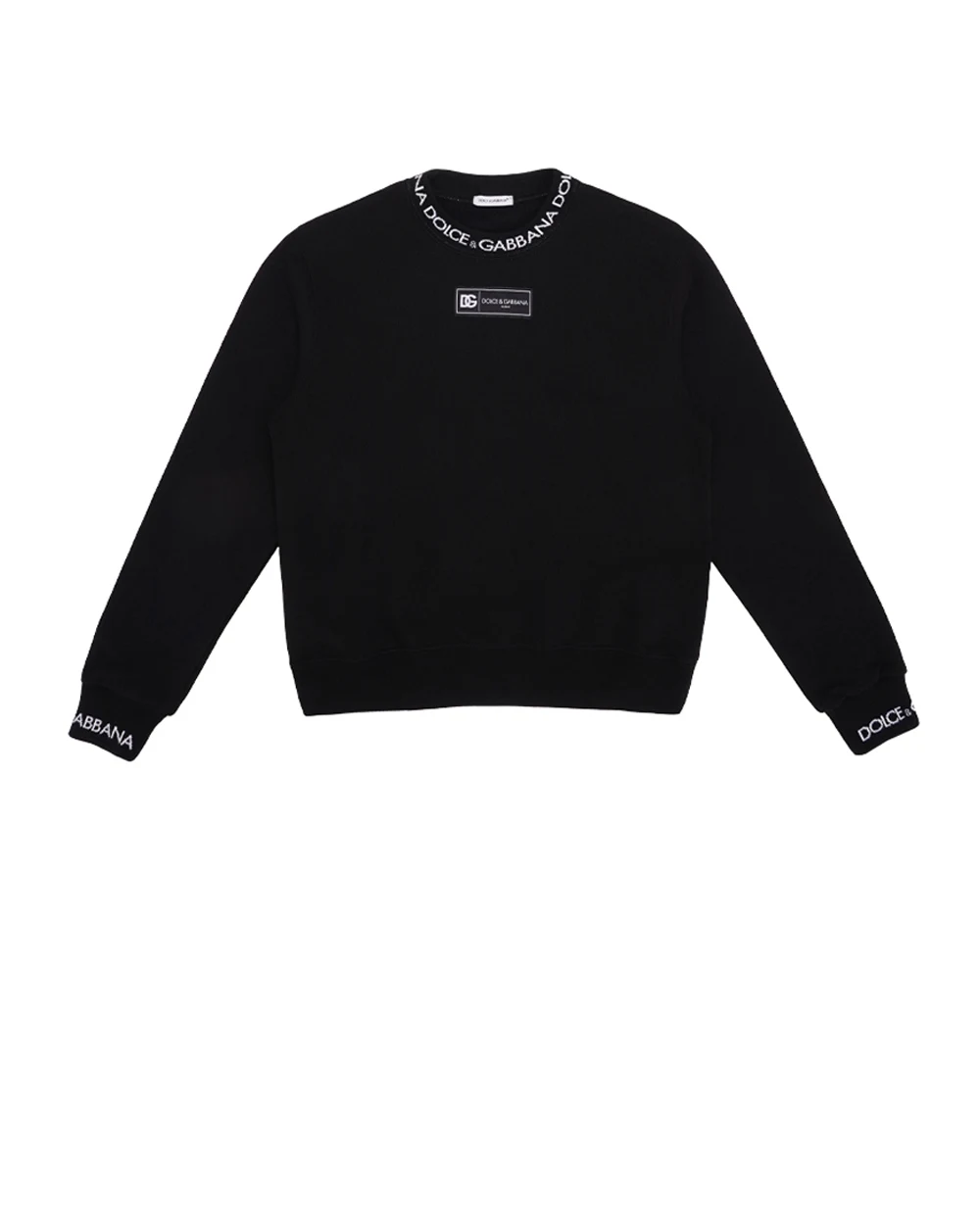 Детский свитшот (костюм) Dolce&Gabbana Kids L4JWHZ-G7M4G-S, черный цвет • Купить в интернет-магазине Kameron