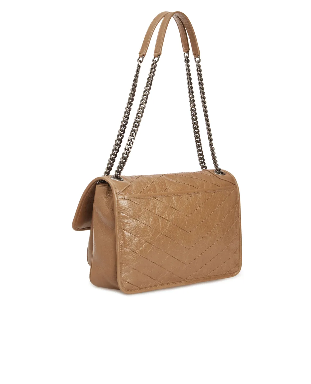 Кожаная сумка Niki Medium Saint Laurent 633158-1YG04, бежевый цвет • Купить в интернет-магазине Kameron