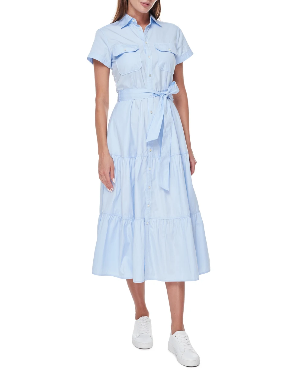 Платье Polo Ralph Lauren 211904864002, голубой цвет • Купить в интернет-магазине Kameron