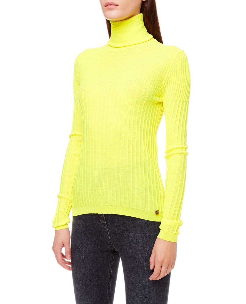 Шерстяной гольф Balmain WF0KH010K316, желтый цвет • Купить в интернет-магазине Kameron