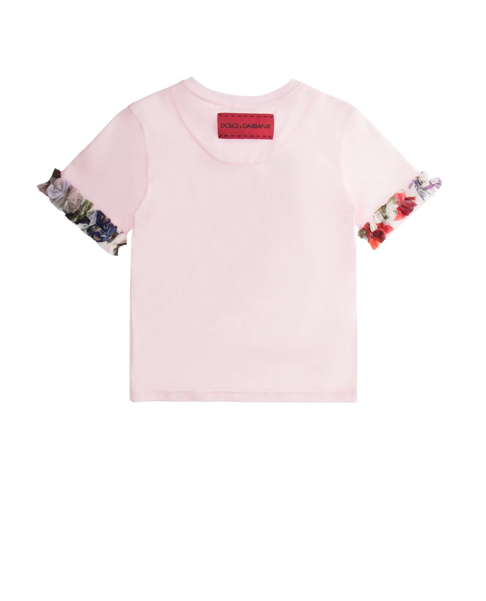 Детская футболка Dolce&Gabbana Kids L5JTDO-G7SNM-S, розовый цвет • Купить в интернет-магазине Kameron