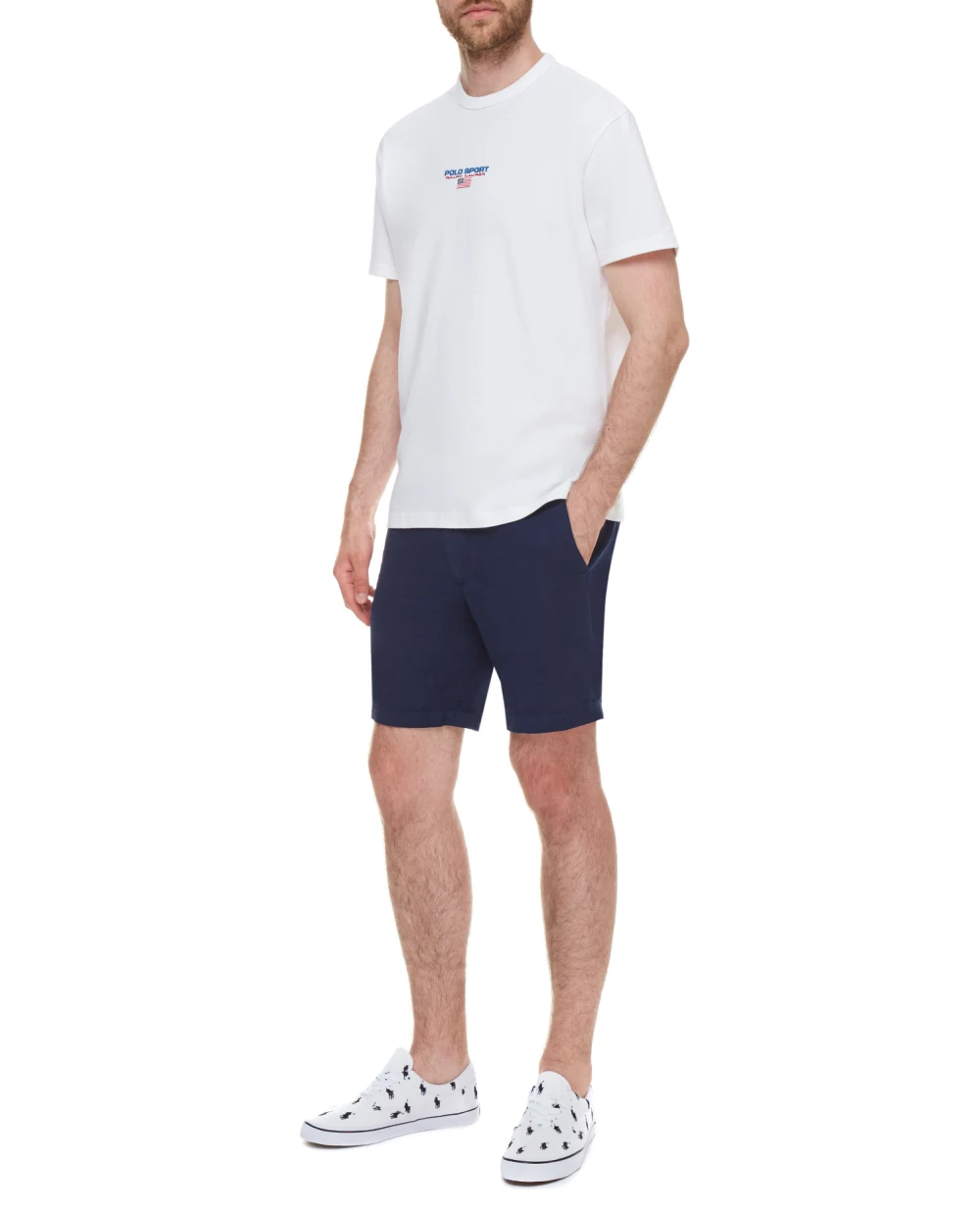 Футболка Polo Ralph Lauren 710836755003, белый цвет • Купить в интернет-магазине Kameron
