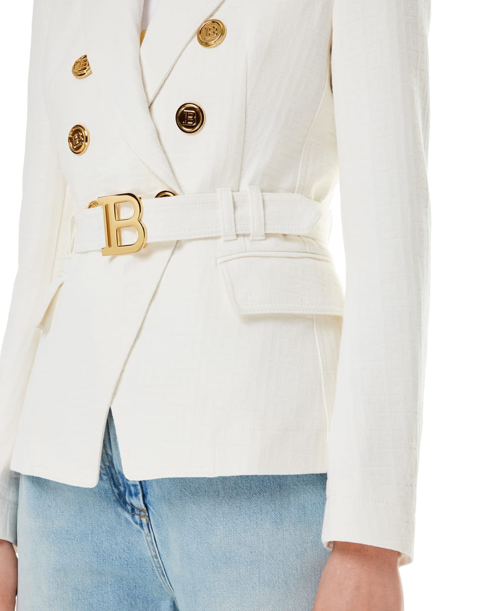 Жакет Balmain XF1SG050DB54, белый цвет • Купить в интернет-магазине Kameron
