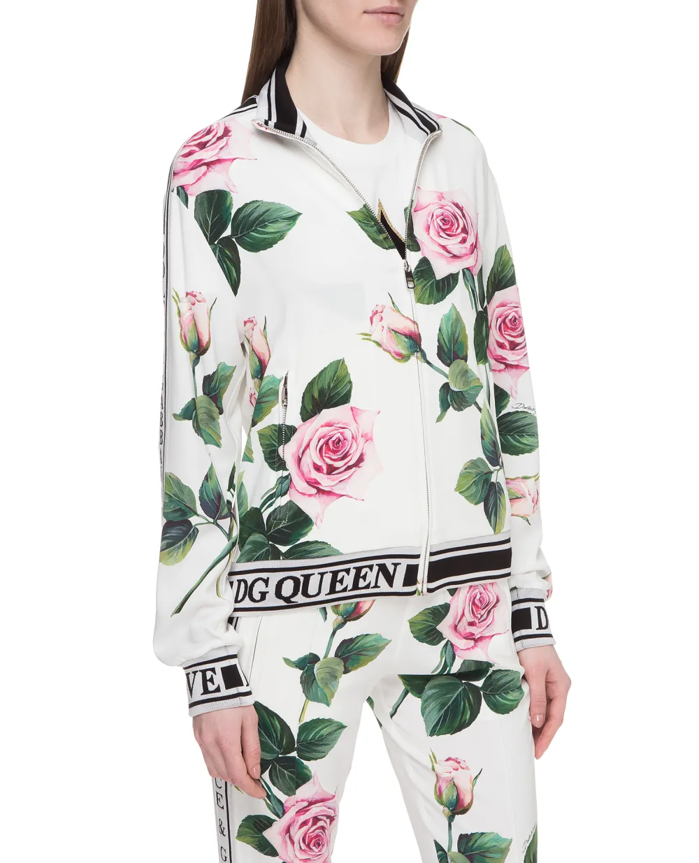 Спортивная кофта Dolce&Gabbana F9C50T-FSRMB, белый цвет • Купить в интернет-магазине Kameron