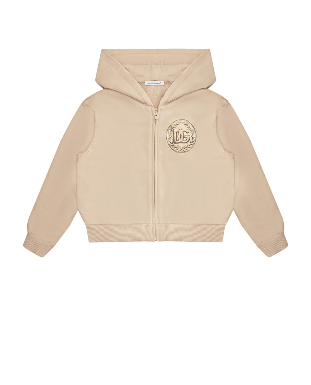 Детская толстовка (костюм) Dolce&Gabbana Kids L4JWFN-G7KXX-B, бежевый цвет • Купить в интернет-магазине Kameron