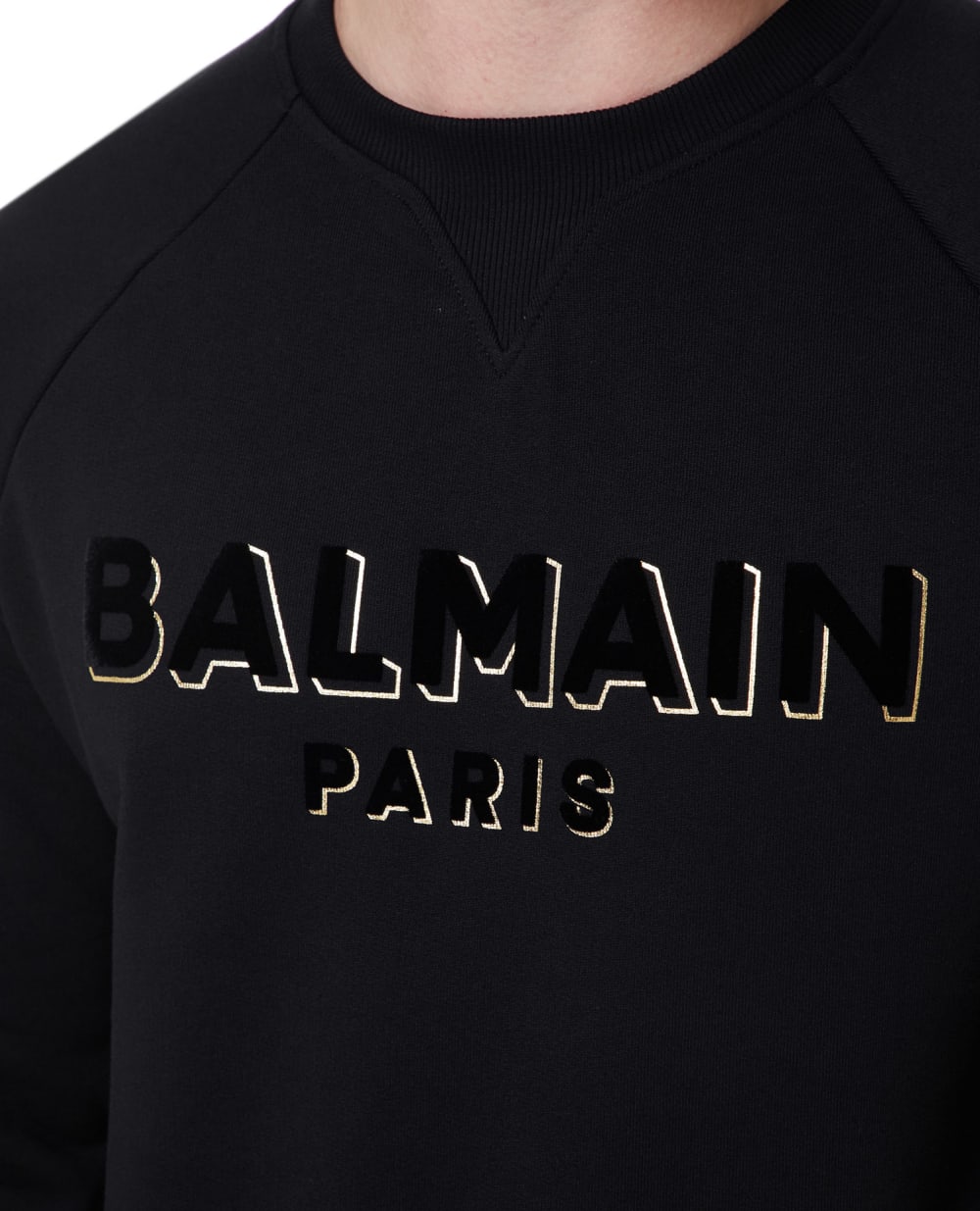 Свитшот Balmain AH1JQ005BB99, черный цвет • Купить в интернет-магазине Kameron