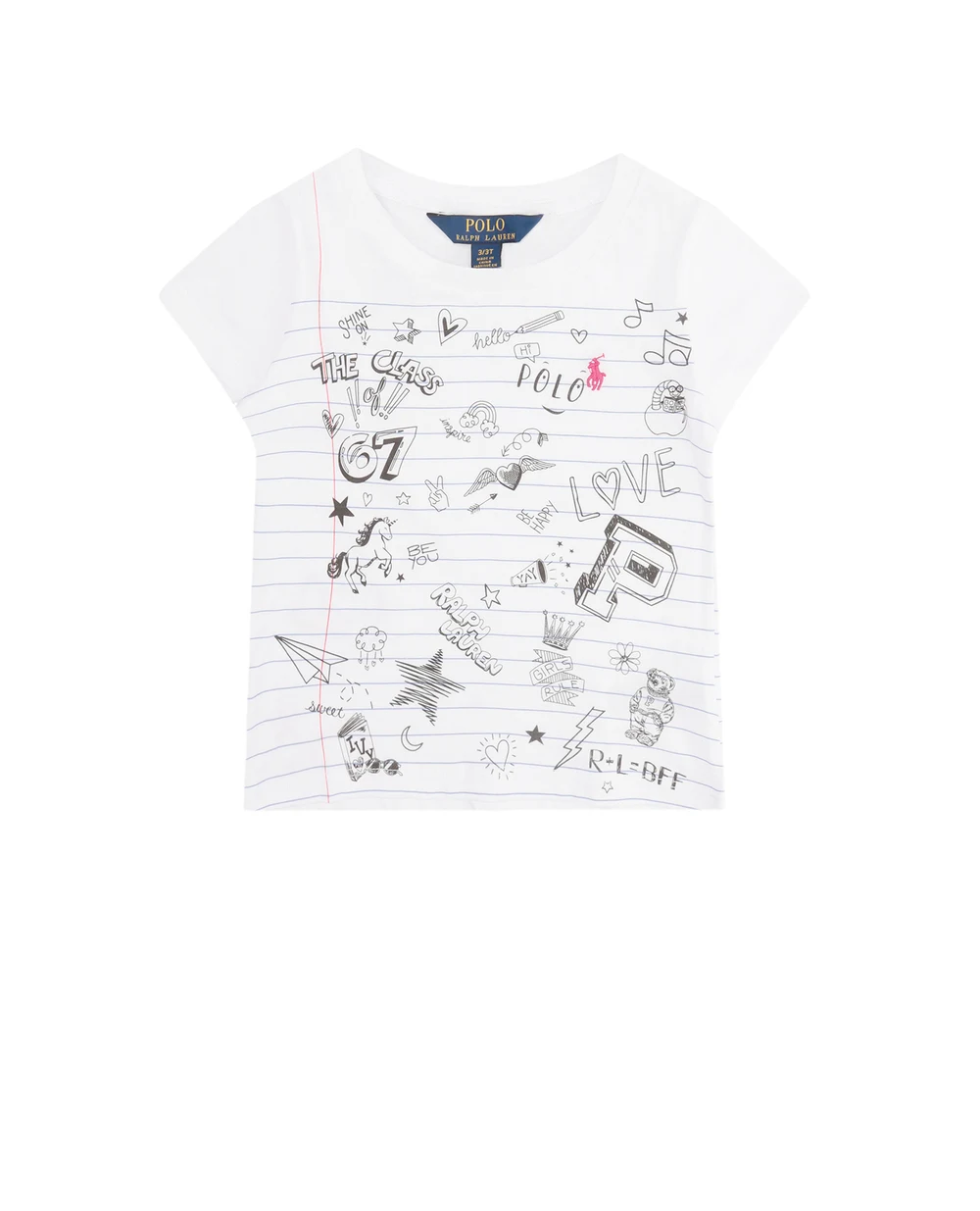 Футболка Polo Ralph Lauren Kids 313750814002, белый цвет • Купить в интернет-магазине Kameron