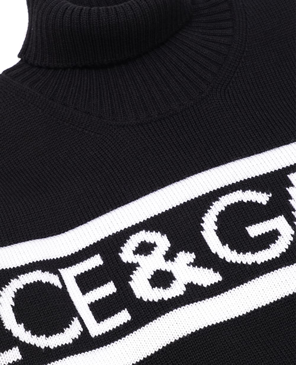 Детский свитер Dolce&Gabbana Kids L4KW77-JCVM5-B, черный цвет • Купить в интернет-магазине Kameron