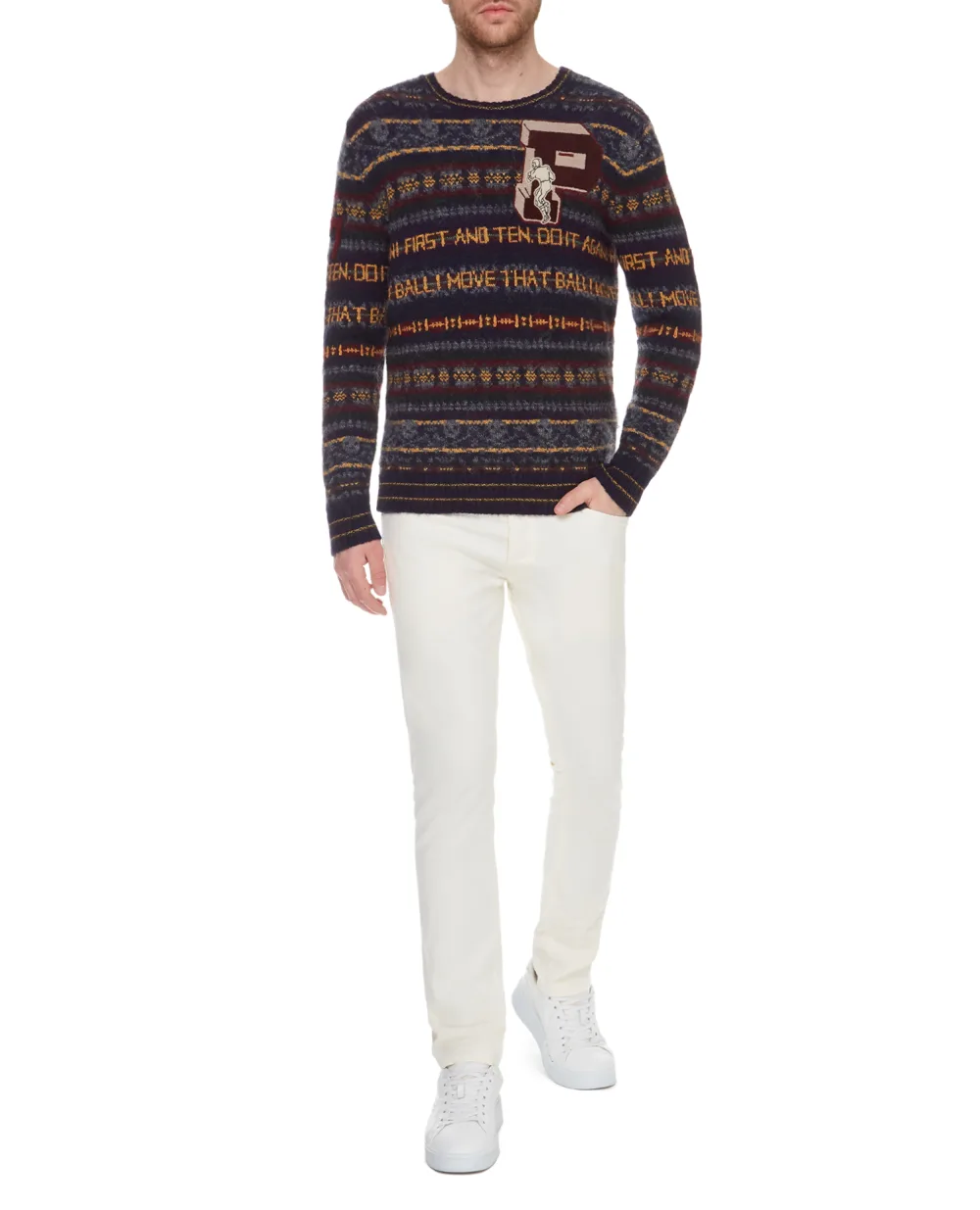 Шерстяной свитер Polo Ralph Lauren 710717092001, разноцветный цвет • Купить в интернет-магазине Kameron