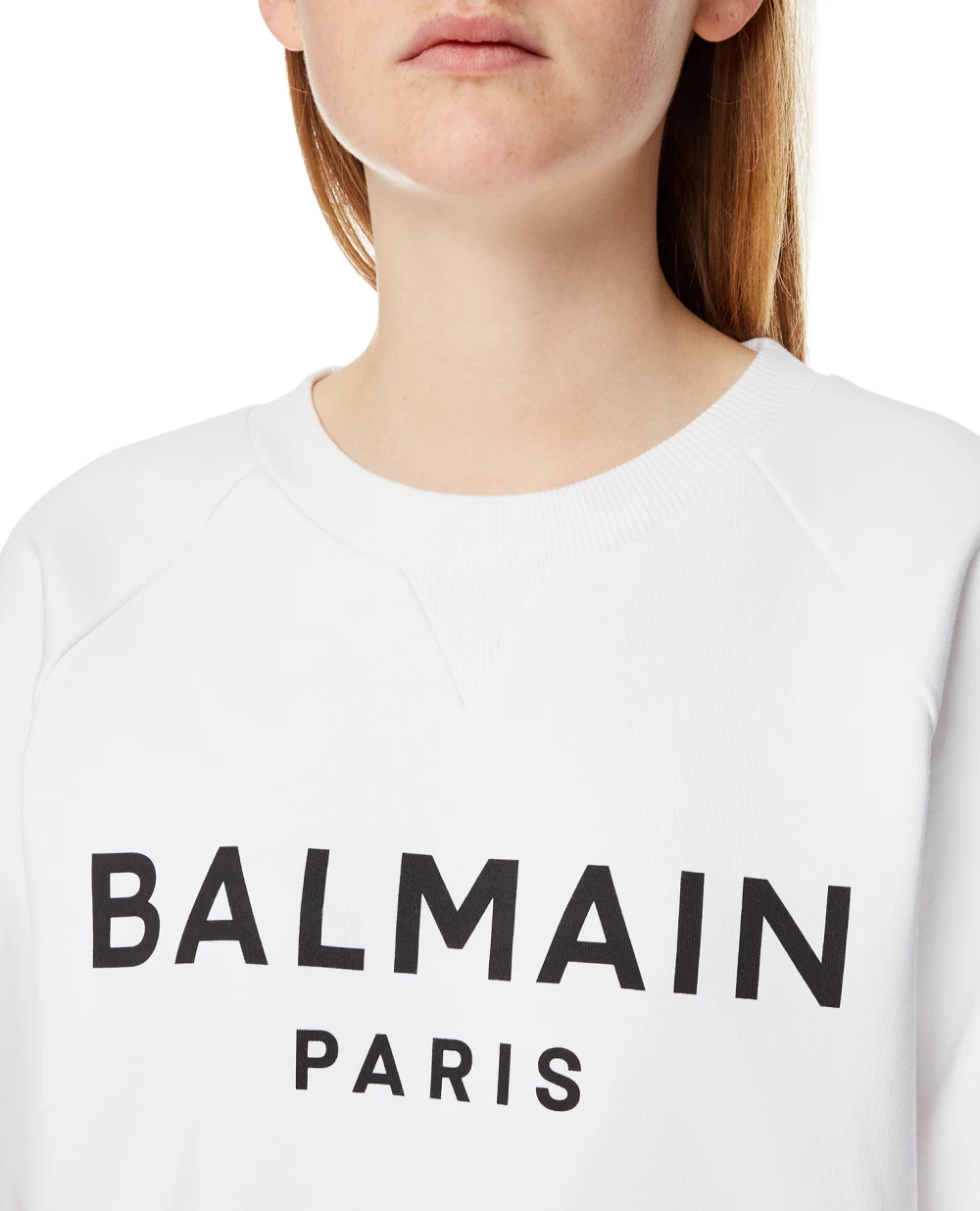 Свитшот Balmain YF1JQ001BB02, белый цвет • Купить в интернет-магазине Kameron