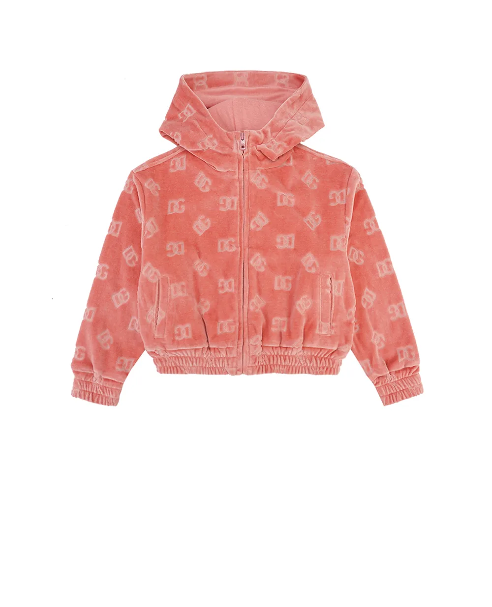 Детская толстовка (костюм) Dolce&Gabbana Kids L5JWBV-FJ7DL-B, розовый цвет • Купить в интернет-магазине Kameron