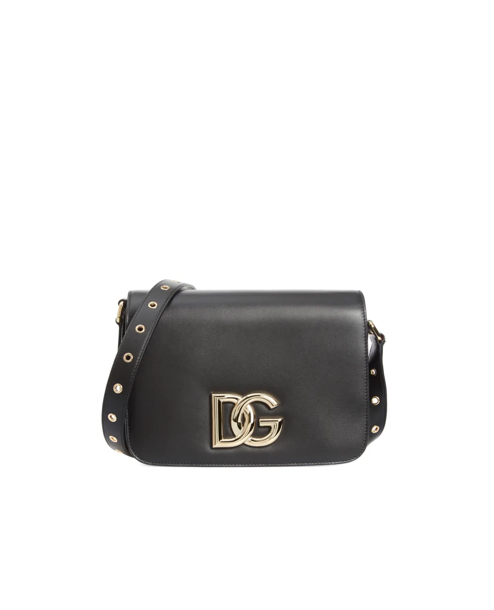Кожаная сумка 3.5 Dolce&Gabbana BB7077-AW576, черный цвет • Купить в интернет-магазине Kameron