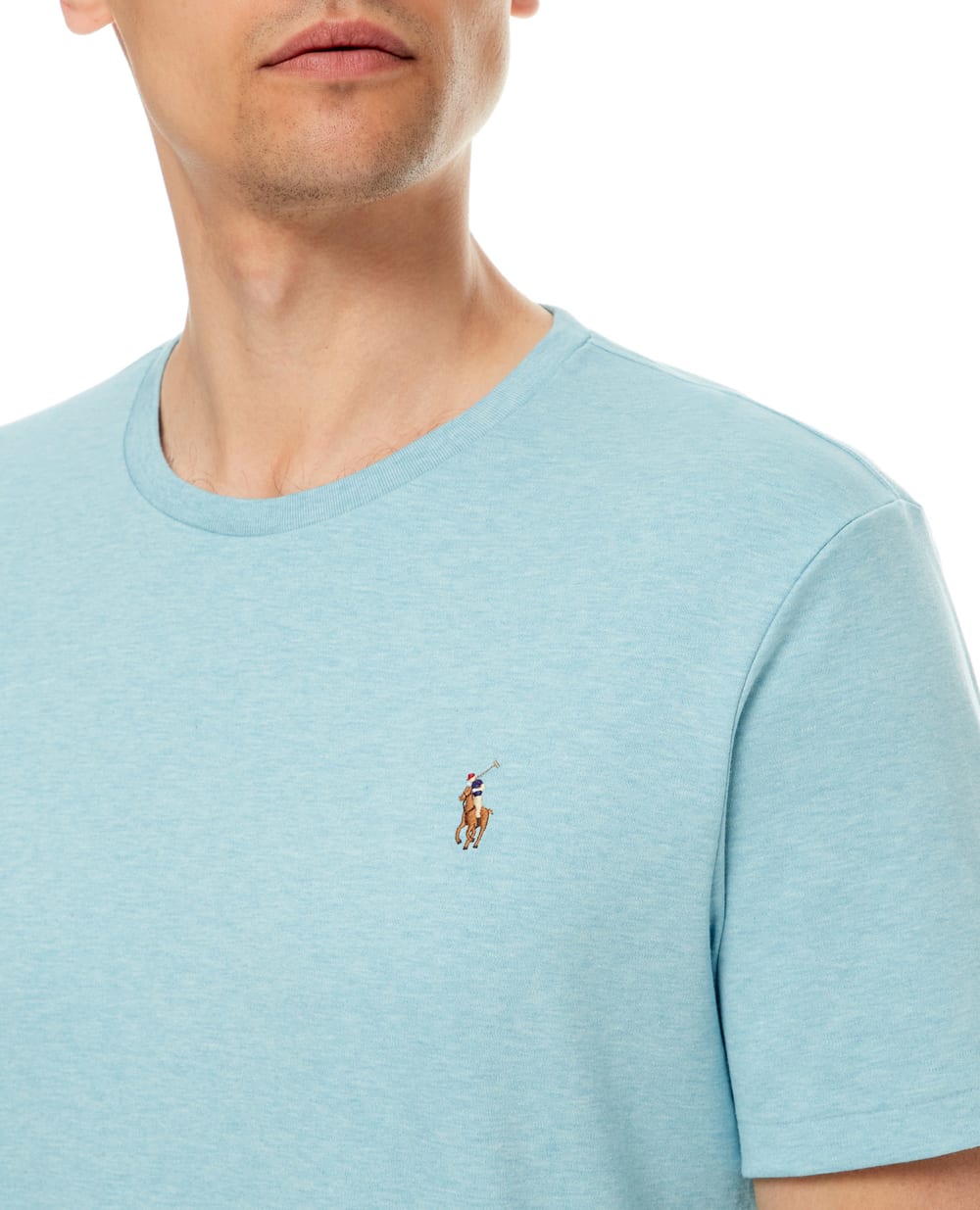 Футболка Polo Ralph Lauren 710740727036, голубой цвет • Купить в интернет-магазине Kameron