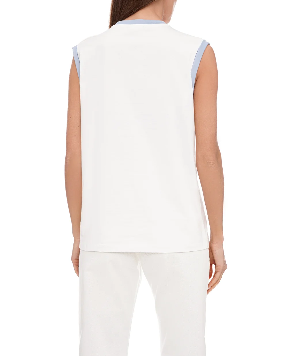 Майка Balmain CF1ED002BB02, белый цвет • Купить в интернет-магазине Kameron
