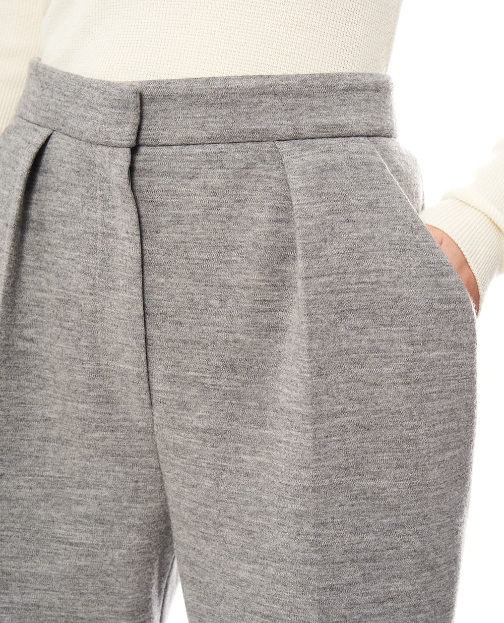 Брюки из шерсти Balmain FF0PN190JL17, серый цвет • Купить в интернет-магазине Kameron