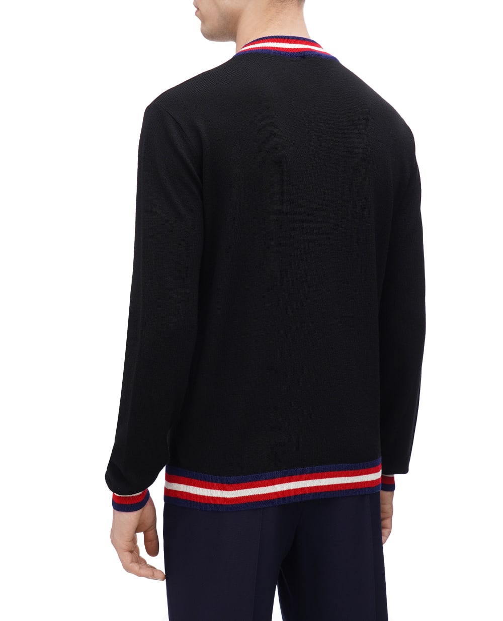 Светр Balmain BH0KD000KF45, чорний колір • Купити в інтернет-магазині Kameron