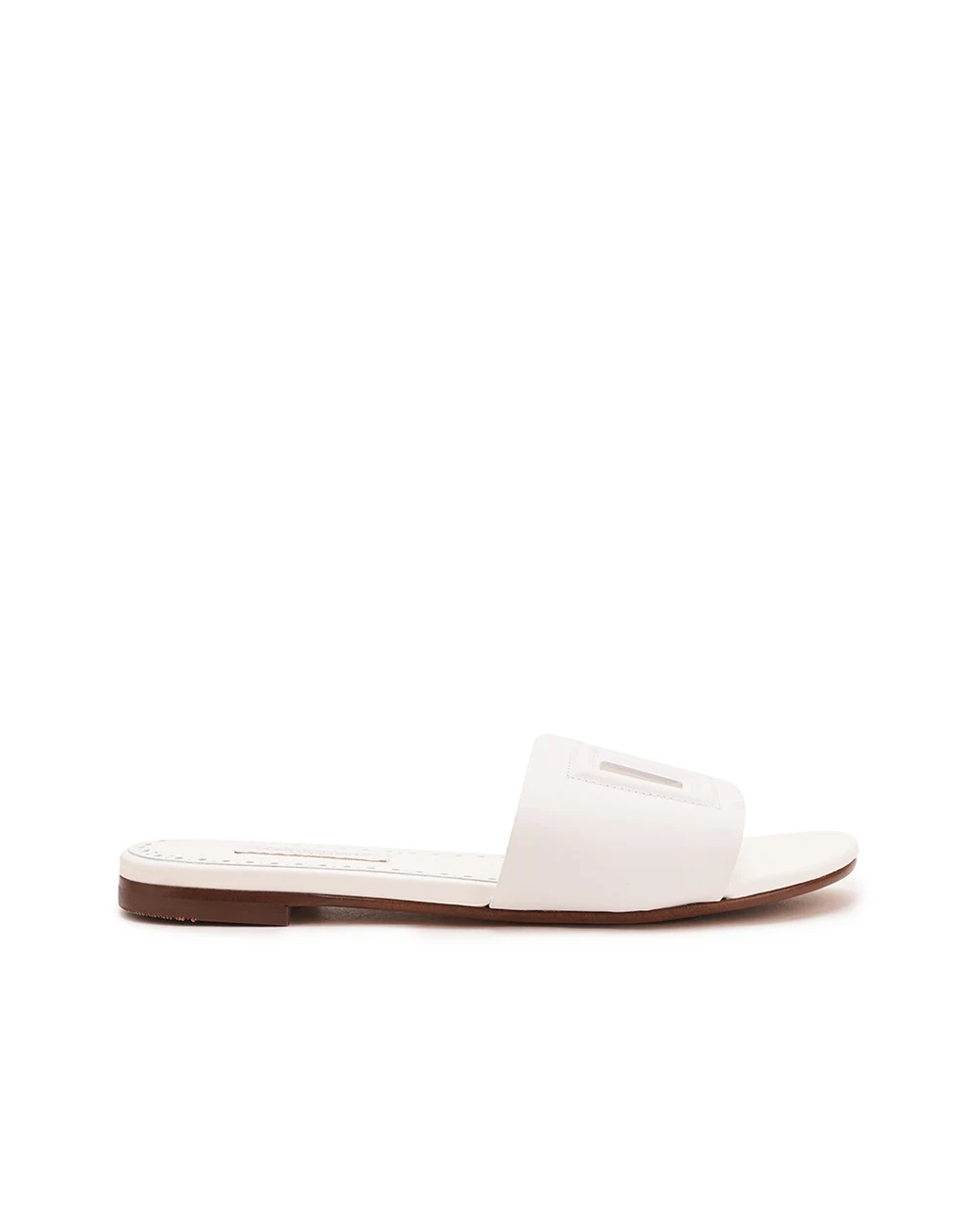 Дитячі шкіряні мюлі Dolce&Gabbana Kids D11032-A1735-M, білий колір • Купити в інтернет-магазині Kameron