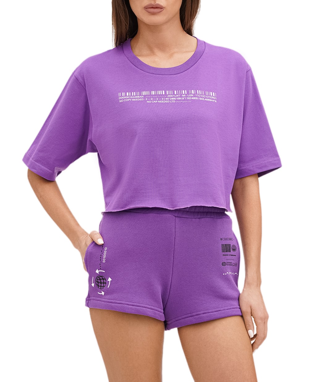 Футболка DGVIB3 Dolce&Gabbana F8U84T-G7L2Q, сиреневый цвет • Купить в интернет-магазине Kameron