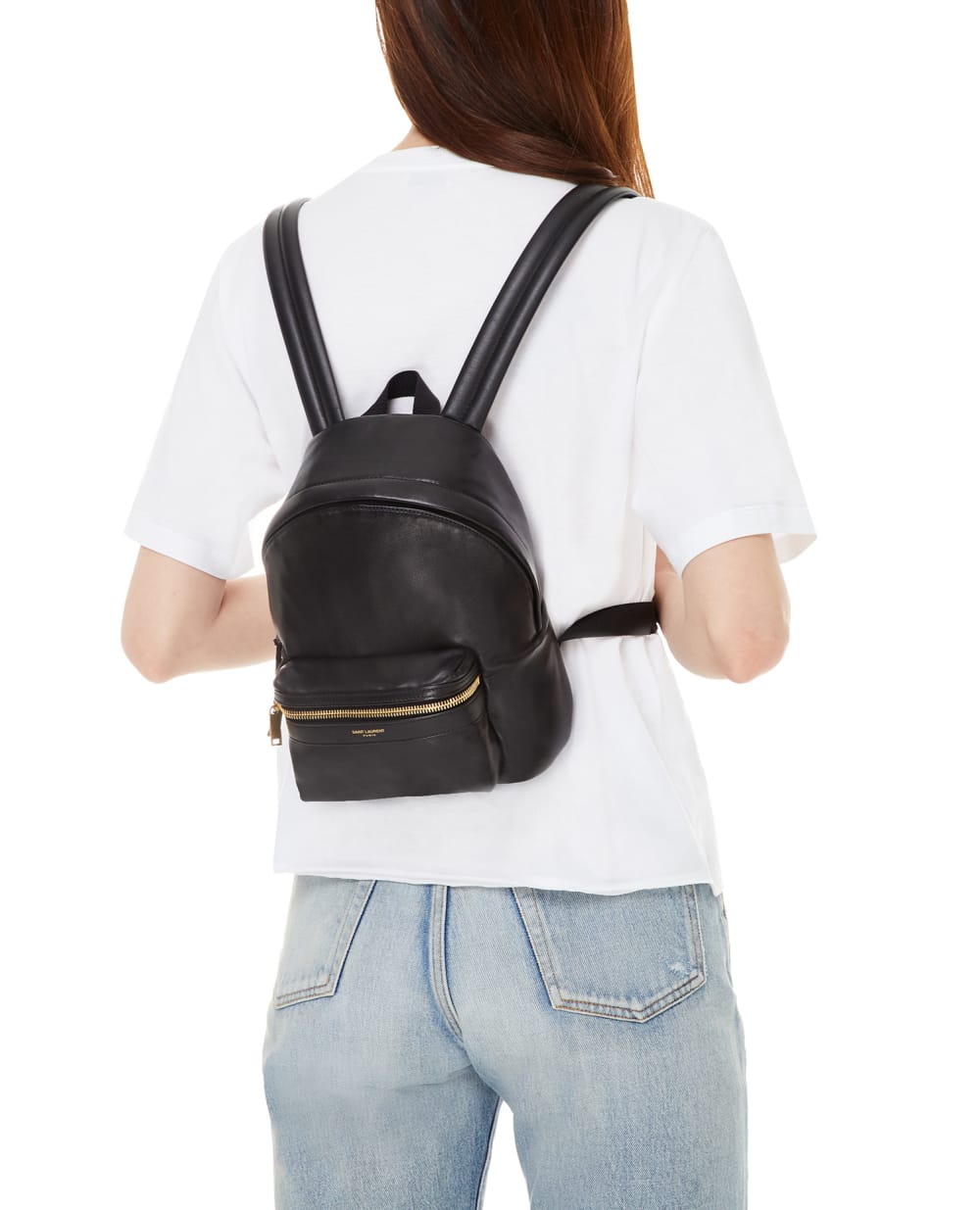 Кожаный рюкзак City Toy Saint Laurent 495833-AAAEX, черный цвет • Купить в интернет-магазине Kameron