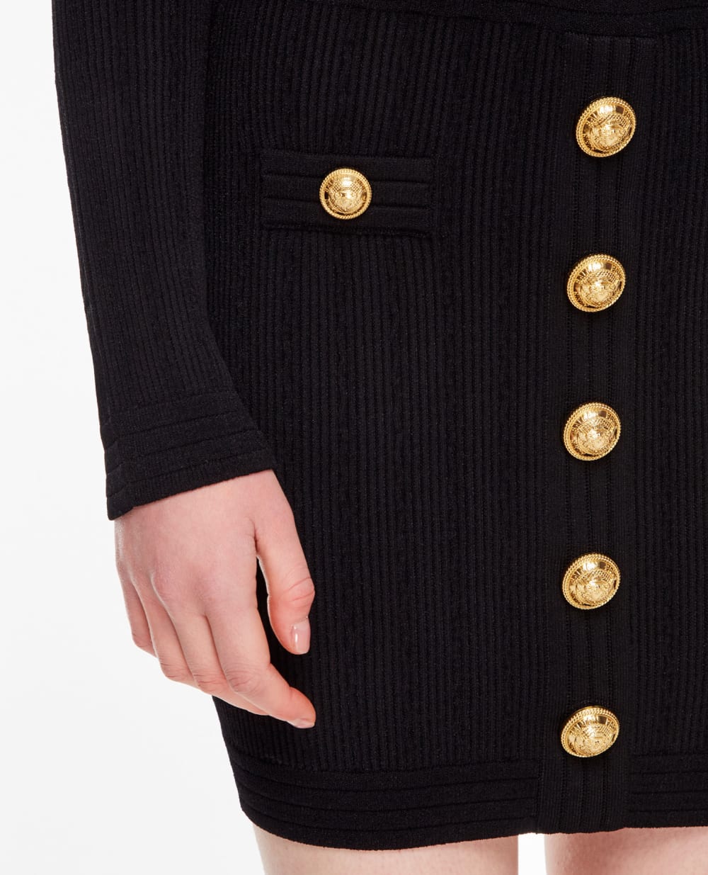 Платье Balmain YF1R8060KB00, черный цвет • Купить в интернет-магазине Kameron