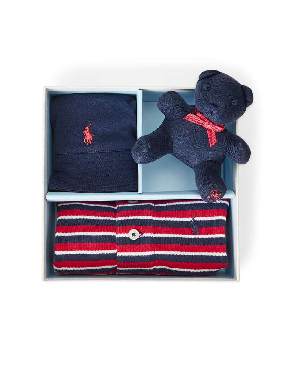 Подарочный набор (панама, футболка, игрушка) Polo Ralph Lauren Kids 320836335001, разноцветный цвет • Купить в интернет-магазине Kameron