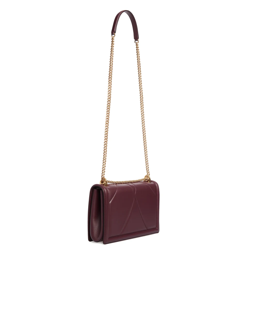 Кожаная сумка Devotion Large Dolce&Gabbana BB6651-AV967, бордовый цвет • Купить в интернет-магазине Kameron