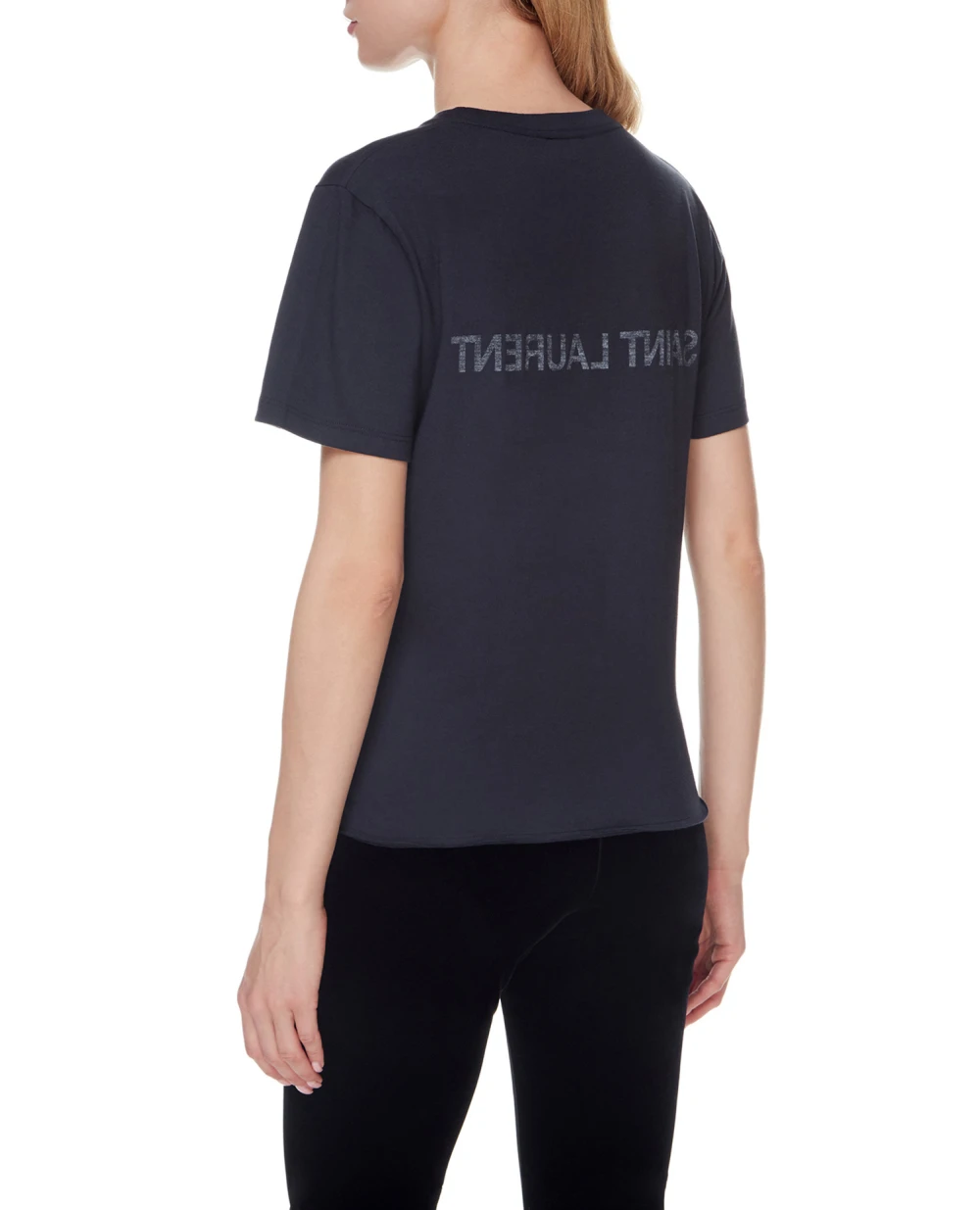 Футболка Saint Laurent 665234-Y36HE, синий цвет • Купить в интернет-магазине Kameron
