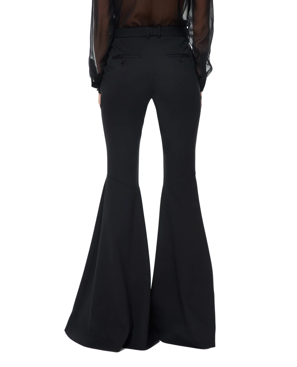 Шерстяные брюки Saint Laurent 729531-Y5G53, черный цвет • Купить в интернет-магазине Kameron