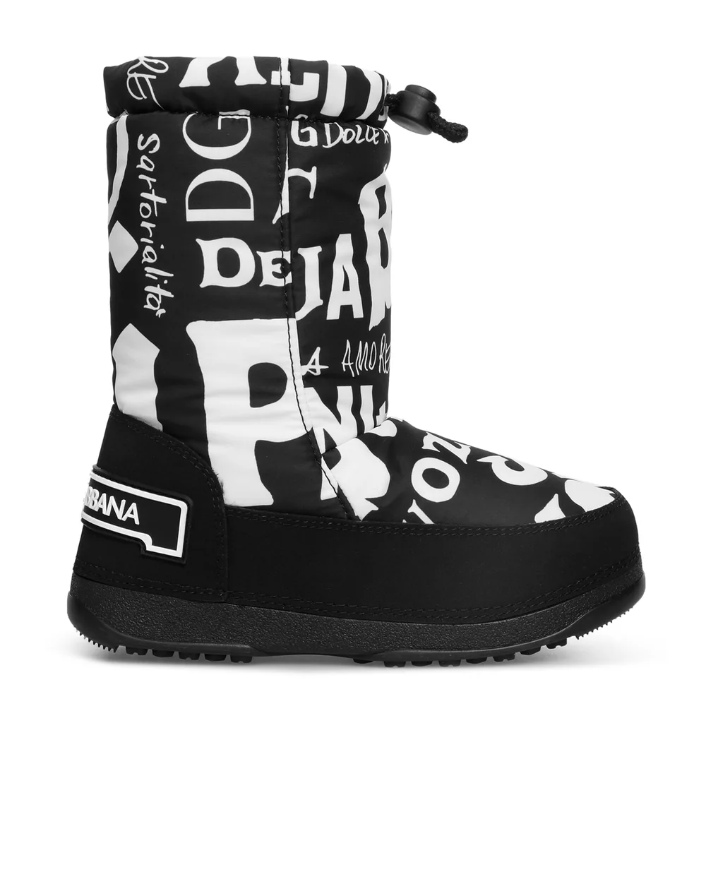 Сапоги Dolce&Gabbana Kids DA0956-AT323-S, черный цвет • Купить в интернет-магазине Kameron