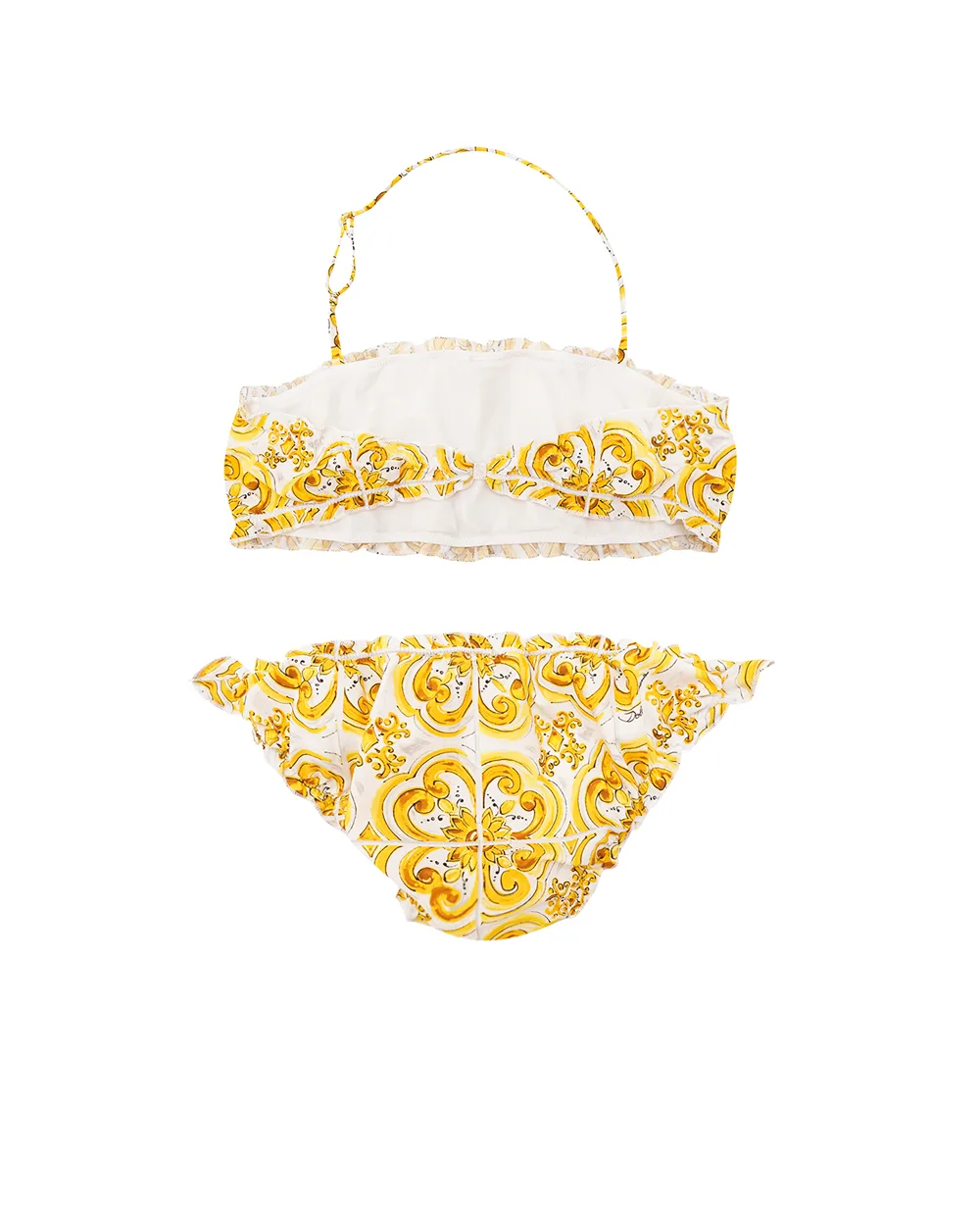 Детский купальник Dolce&Gabbana Kids L5J852-ON00X-B, желтый цвет • Купить в интернет-магазине Kameron