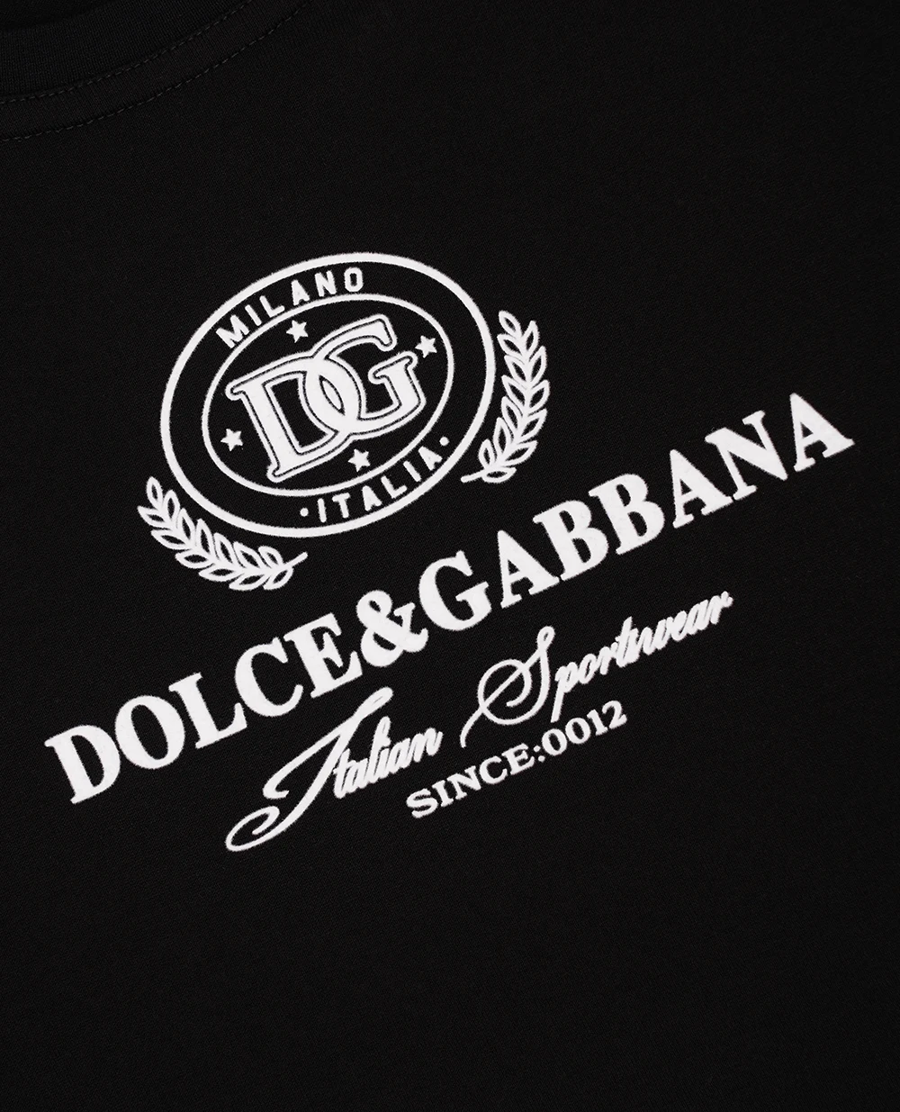 Дитяча футболка Dolce&Gabbana Kids L4JTHV-G7NVW-S, чорний колір • Купити в інтернет-магазині Kameron