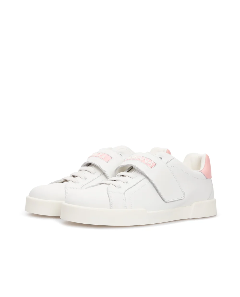 Кожаные сникеры Dolce&Gabbana Kids DA0730-A3444-L, белый цвет • Купить в интернет-магазине Kameron