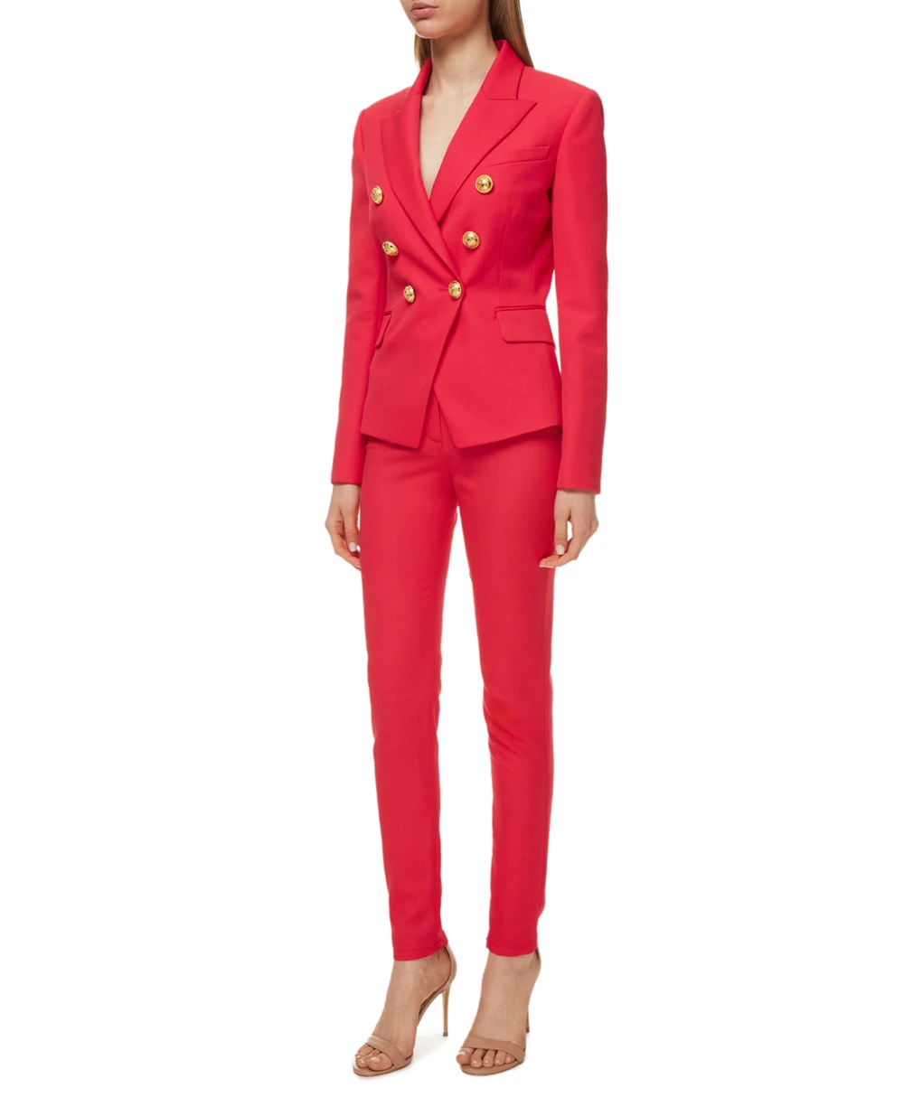 Шерстяной жакет Balmain VF0SG000167L, красный цвет • Купить в интернет-магазине Kameron