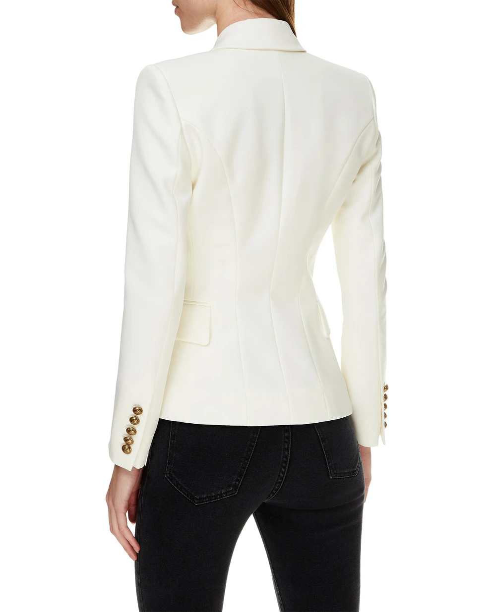 Шерстяной жакет Balmain UF17110167L-S, белый цвет • Купить в интернет-магазине Kameron