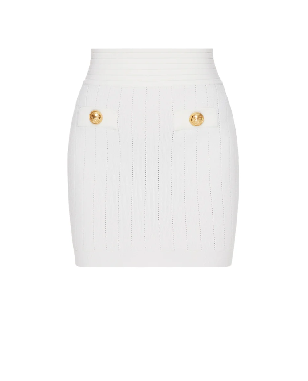 Юбка Balmain XF1LB015KB07, белый цвет • Купить в интернет-магазине Kameron