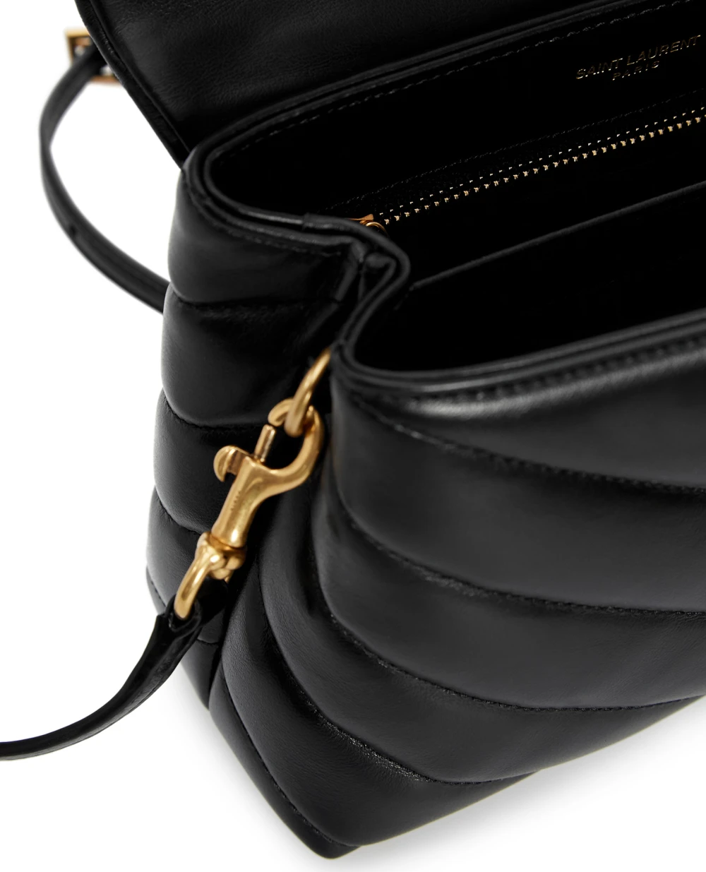 Кожаная сумка Loulou Toy Saint Laurent 678401-DV707, черный цвет • Купить в интернет-магазине Kameron