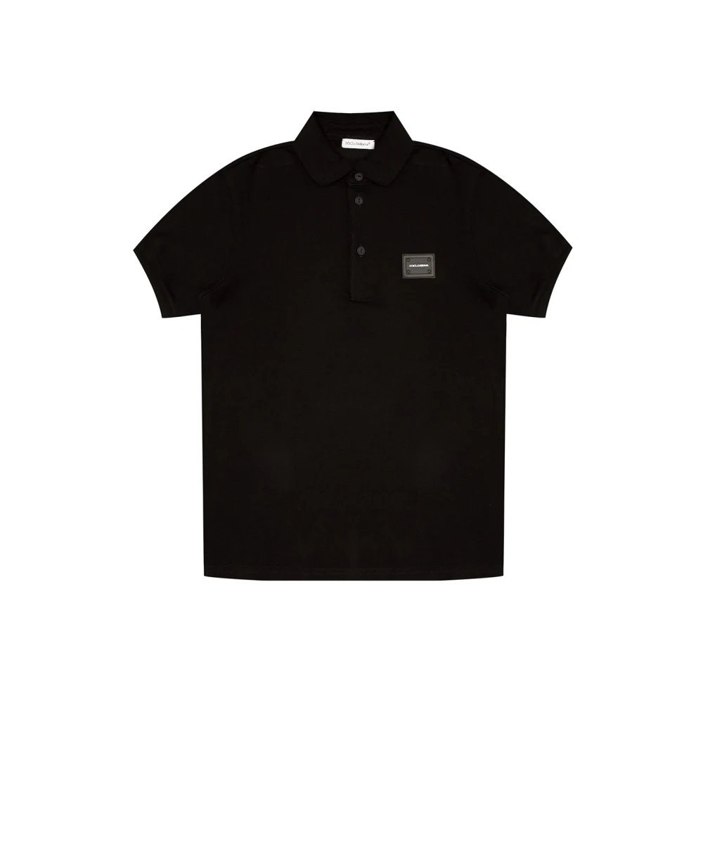 Поло Dolce&Gabbana Kids L4JT8V-G7A5U-S, черный цвет • Купить в интернет-магазине Kameron