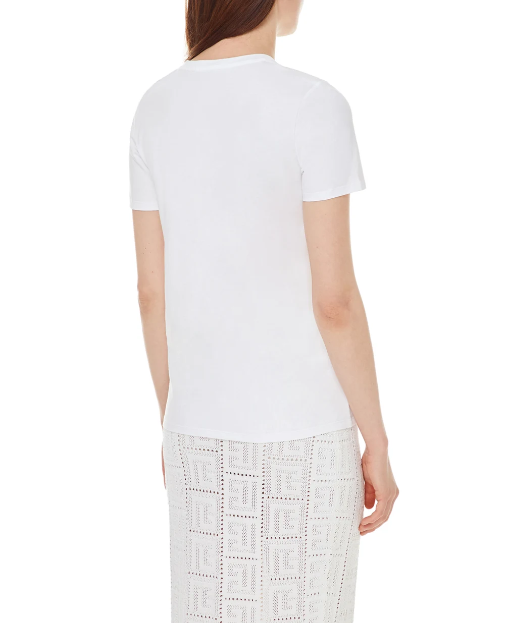 Футболка Balmain XF1EF005BB37, белый цвет • Купить в интернет-магазине Kameron