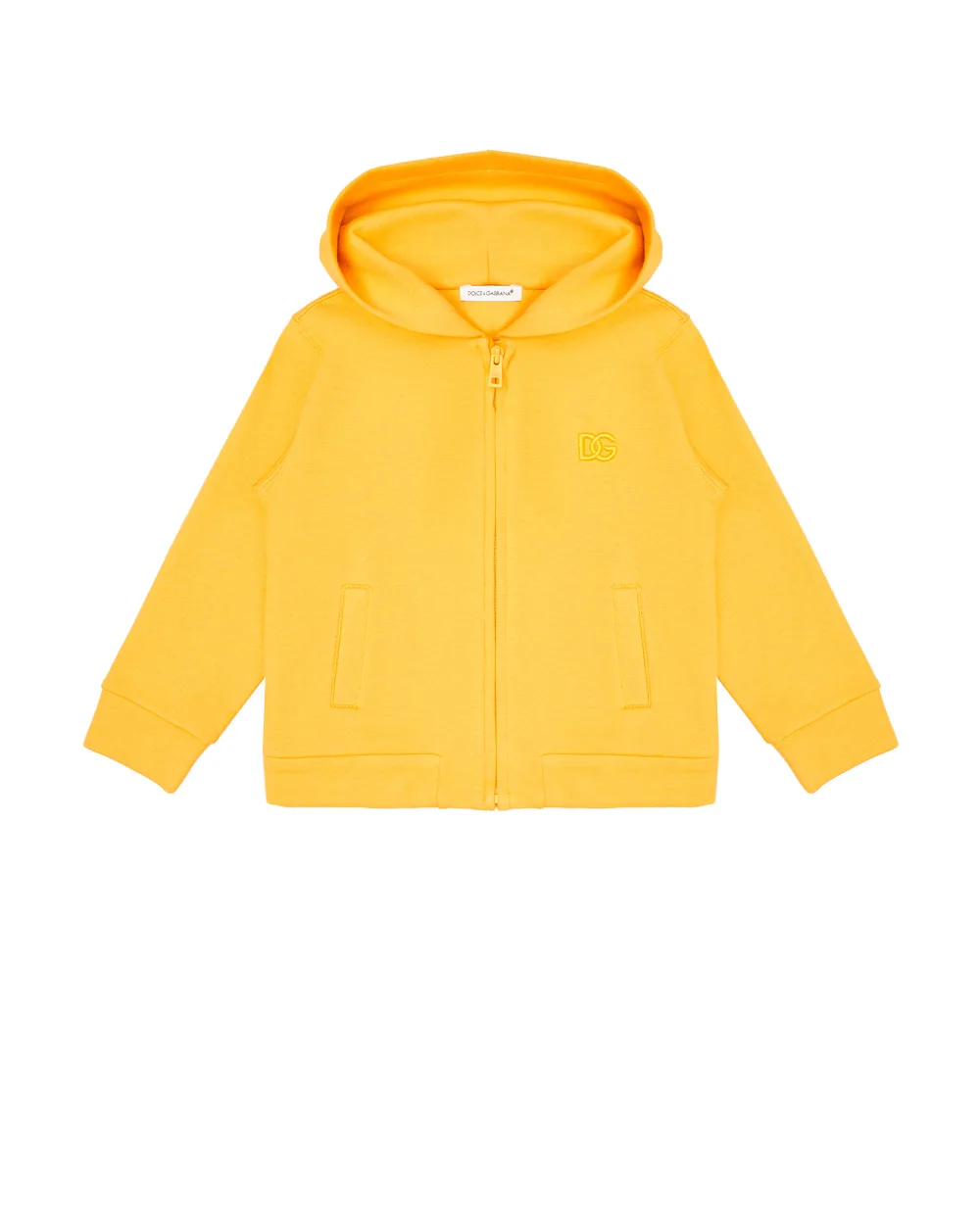 Детское худи Dolce&Gabbana Kids L1JWBO-G7BYI, желтый цвет • Купить в интернет-магазине Kameron