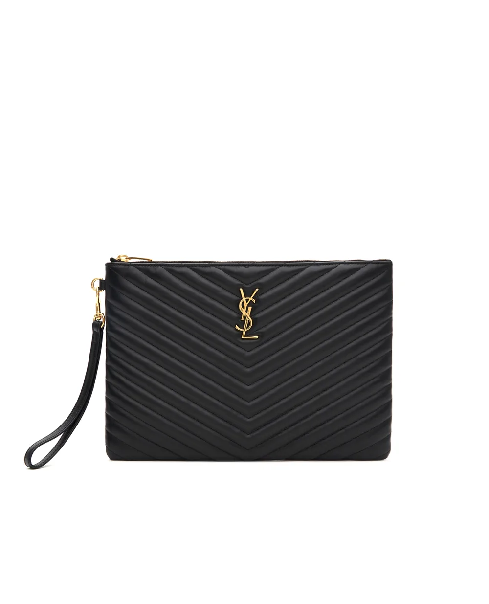 Кожаный чехол для планшета Saint Laurent 559193-CWU01, черный цвет • Купить в интернет-магазине Kameron
