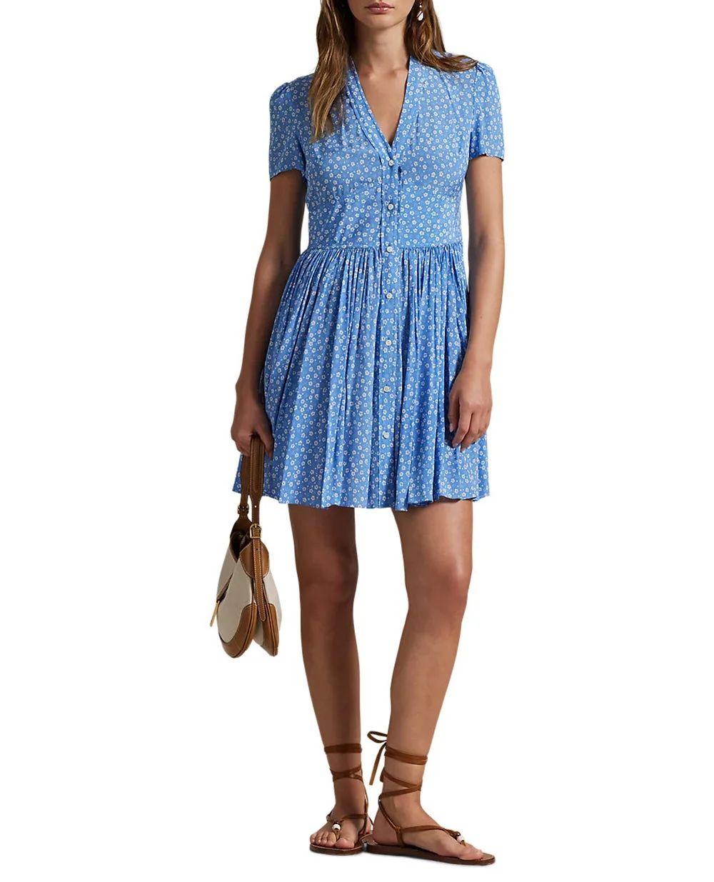 Платье Polo Ralph Lauren 211969150001, голубой цвет • Купить в интернет-магазине Kameron